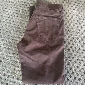 AG Adriano Goldschmied Men's Everette Slim Straight in Rich Brown in size 34x34